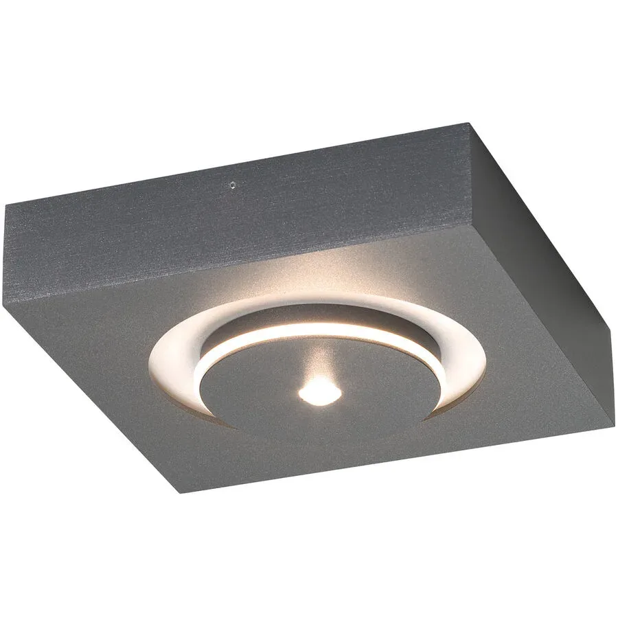Escale Spot Spot it Grau Aluminium 20 cm 5 cm - Farbe: anthrazit - LED - Lichtfarbe: Extra warmweiss - Spot- LED Energiesparlampe