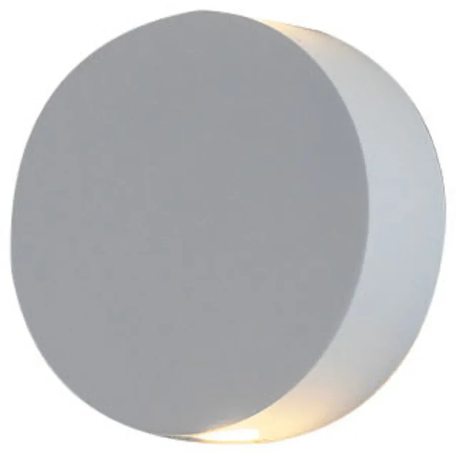 Escale Wandlampe Sun Weiss Aluminium 13 cm - LED - Lichtfarbe: Extra warmweiss - Wandlampe- LED Energiesparlampe