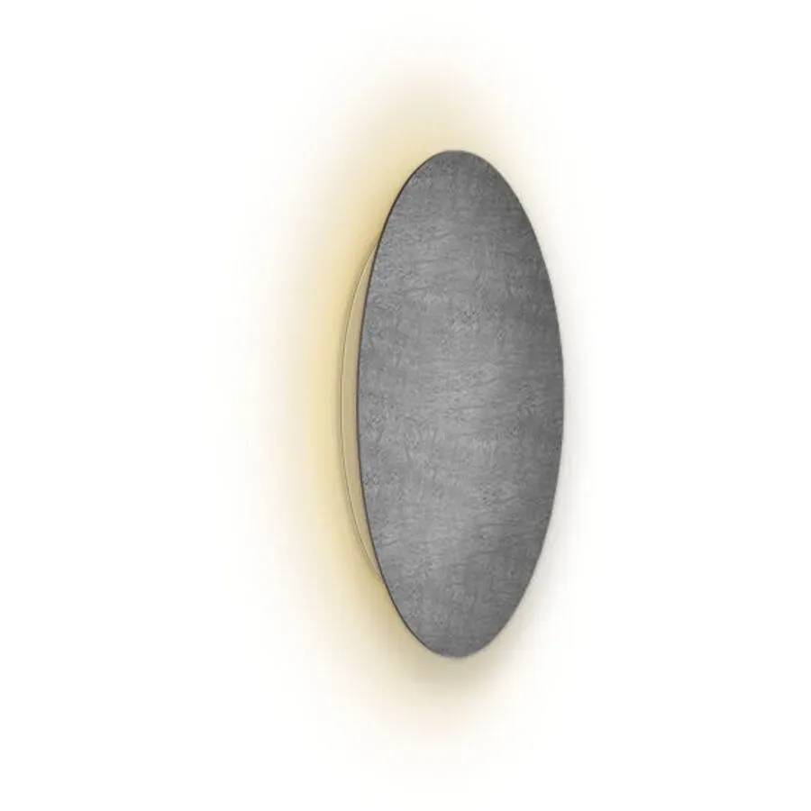 Escale Deckenlampe Blade Grau Aluminium 18 cm 3.5 cm - Farbe: betongrau - LED - Lichtfarbe: Extra warmweiss - Deckenlampe- LED Energiesparlampe