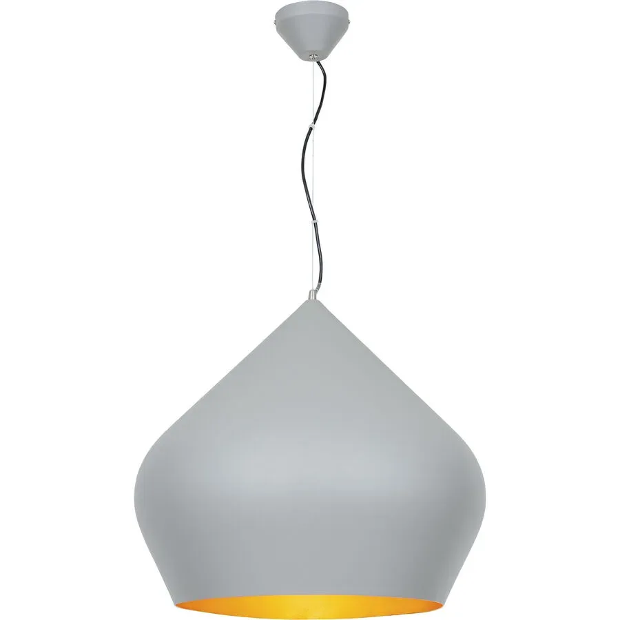 Pendellampe Bemie Grau Metall 52 cm 150 cm - Pendellampe