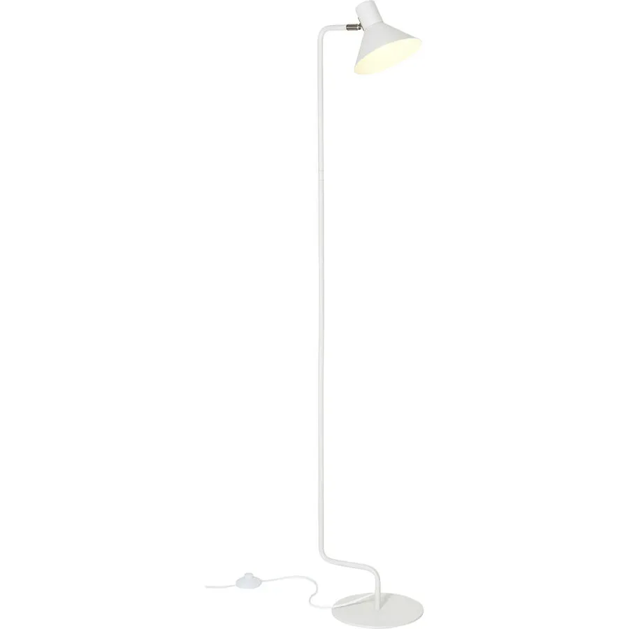 Leselampe Fiona Weiss Metall 23 cm 148 cm - Leselampe