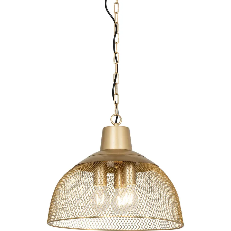 Pendellampe Lee Gold Metall 40 cm 117 cm - Pendellampe