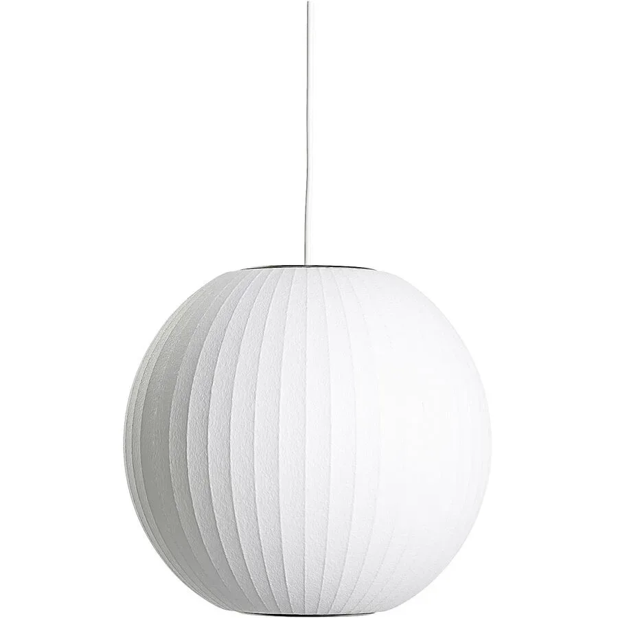 Designer-Pendellampe HAY Nelson Ball E27 D 32 cm - Farbe: offwhite - Material: Polymer - Designer-Pendellampe