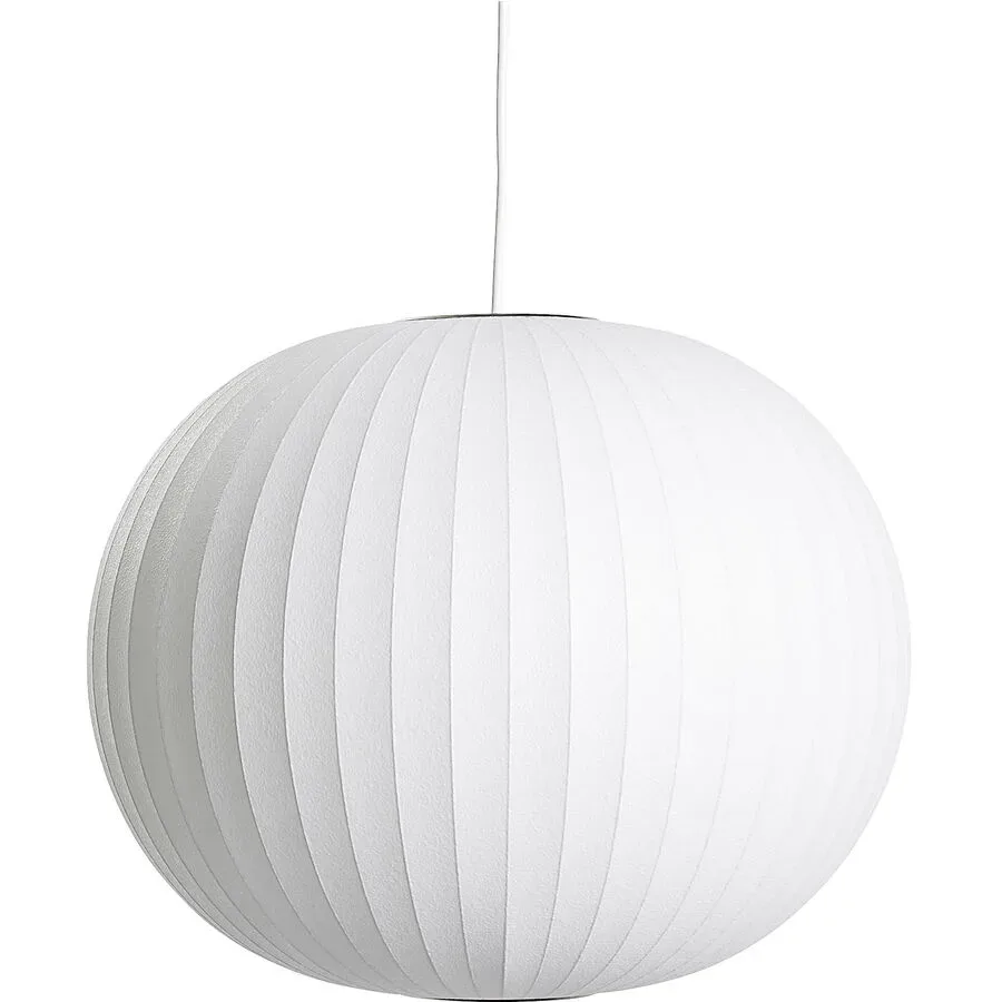 Designer-Pendellampe HAY Nelson Ball E27 D 48 cm - Farbe: offwhite - Material: Polymer - Designer-Pendellampe