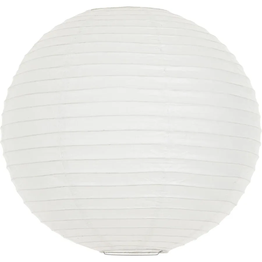Pendellampe Rice Weiss Papier 40 cm 40 cm - Material: Reispapier - Pendellampe
