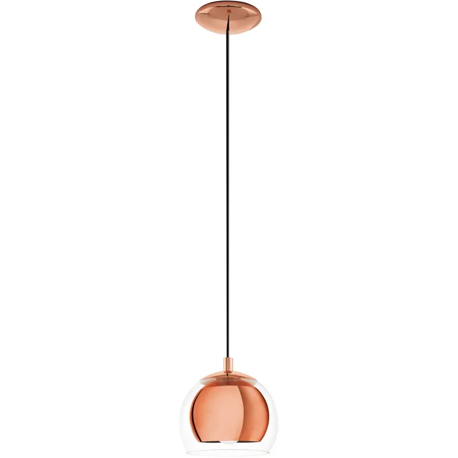 Pendellampe Rocamar Kupfer Stahl/Glas 110 cm - Material: Stahl/ Glas - Pendellampe