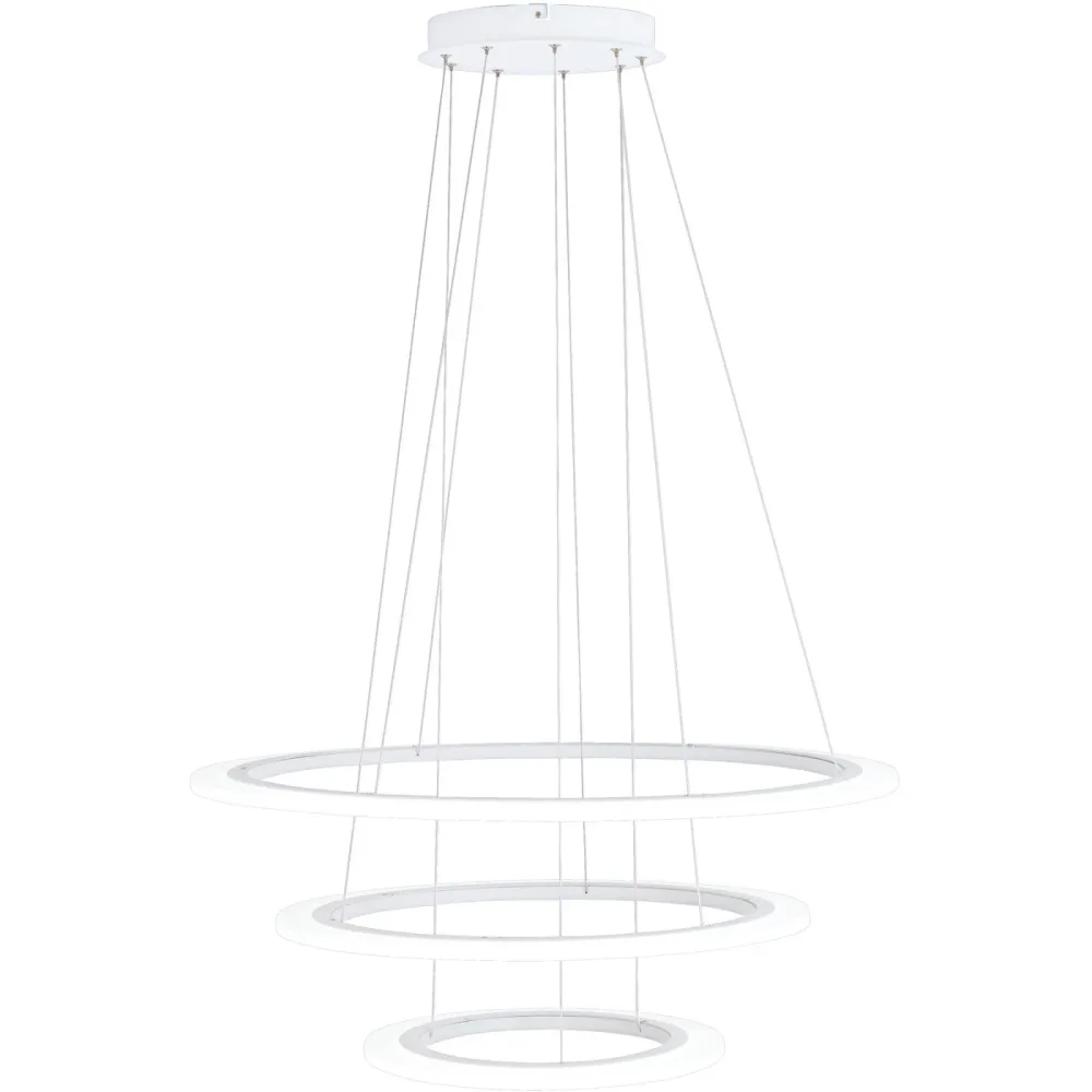 Pendellampe Penaforte Weiss Aluminium/Kunststoff 79 cm 150 cm - LED - Lichtfarbe: Warmweiss - Pendellampe- LED Energiesparlampe