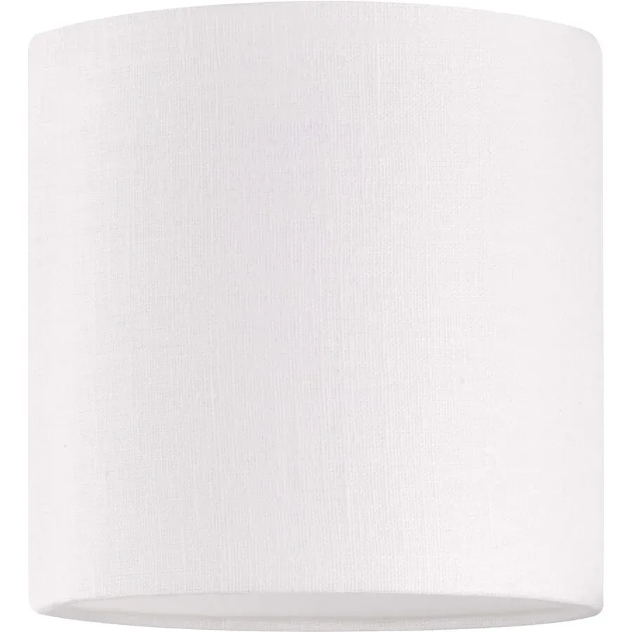 Lampenschirm Shine Weiss Leinen 18 cm 18 cm - Lampenschirm