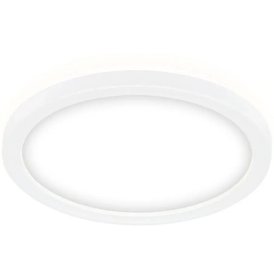 Deckenlampe Emma II Kunststoff weiss Ø19 cm - LED - Lichtfarbe: Helles Neutralweiss - Deckenlampe- LED Energiesparlampe
