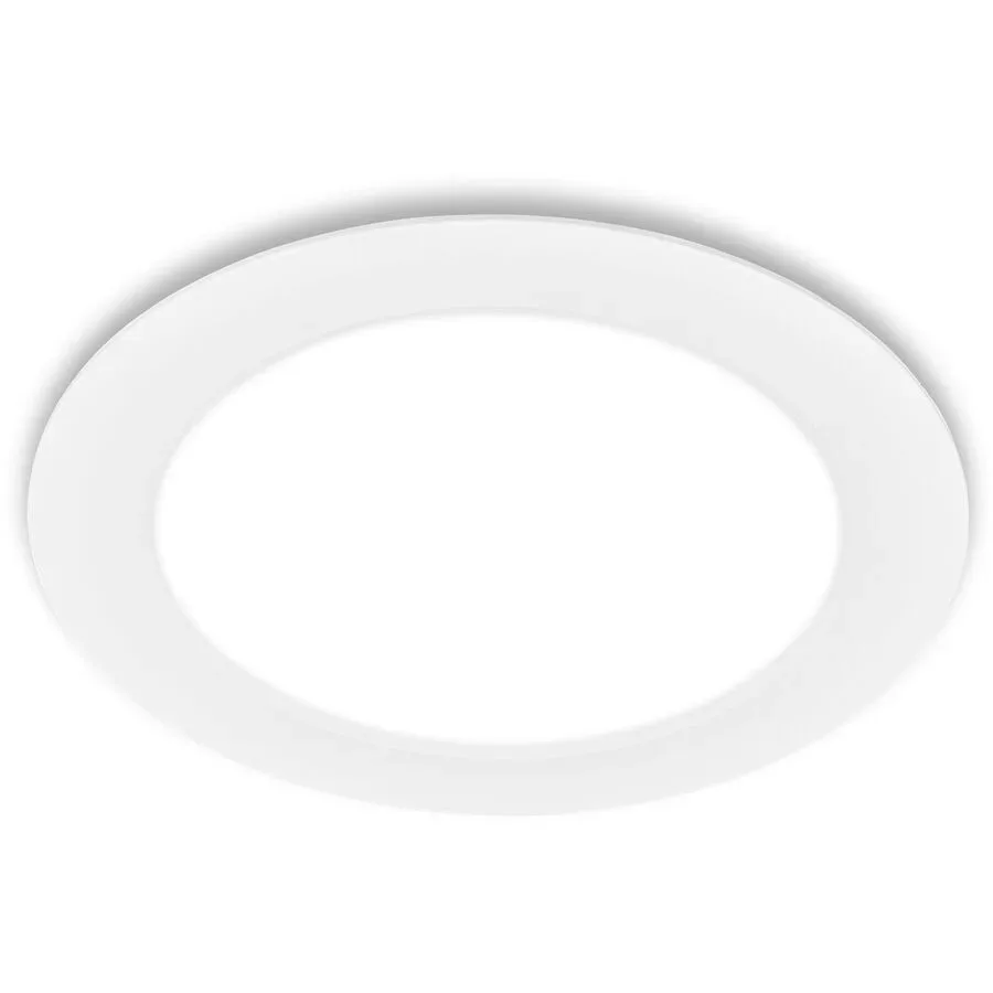 Einbaustrahler Norja Kunststoff weiss Ø22cm - LED - Lichtfarbe: Helles Neutralweiss - Einbaustrahler- LED Energiesparlampe