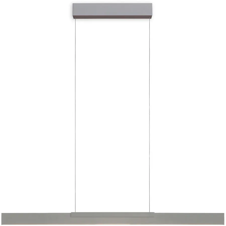 Bopp Pendellampe Nano 2.0 Silber Aluminium 100 cm Höhenverstellbar (manuell) - LED - Lichtfarbe: Extra warmweiss - Pendellampe- LED Energiesparlampe