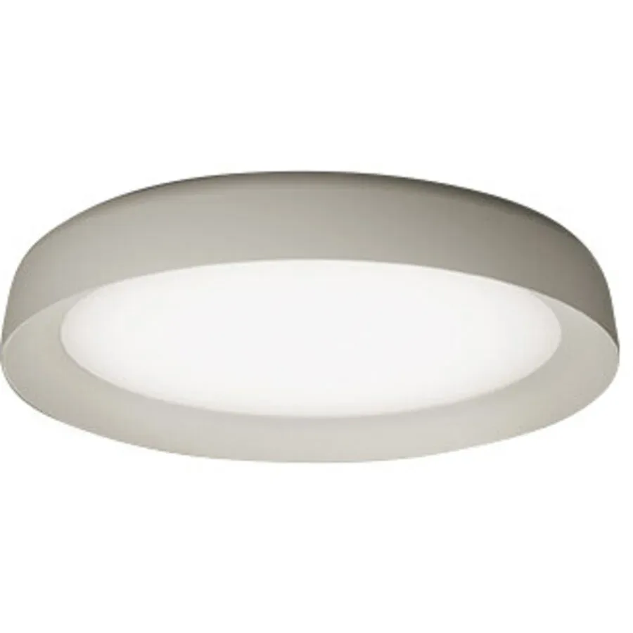 URBAN Deckenlampe EG Aluminium grau 39cm - LED - Lichtfarbe: Warmweiss - Deckenlampe- LED Energiesparlampe