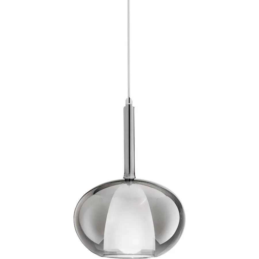 Giberti Luce Pendellampe Carina Grau Glas 22 cm 33.5 cm - Pendellampe