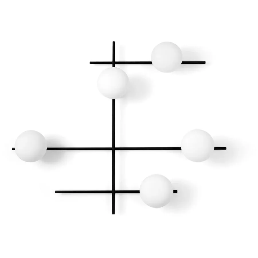 URBAN Wandlampe Mikado Schwarz Aluminium/Glas 78 cm 77 cm - Wandlampe