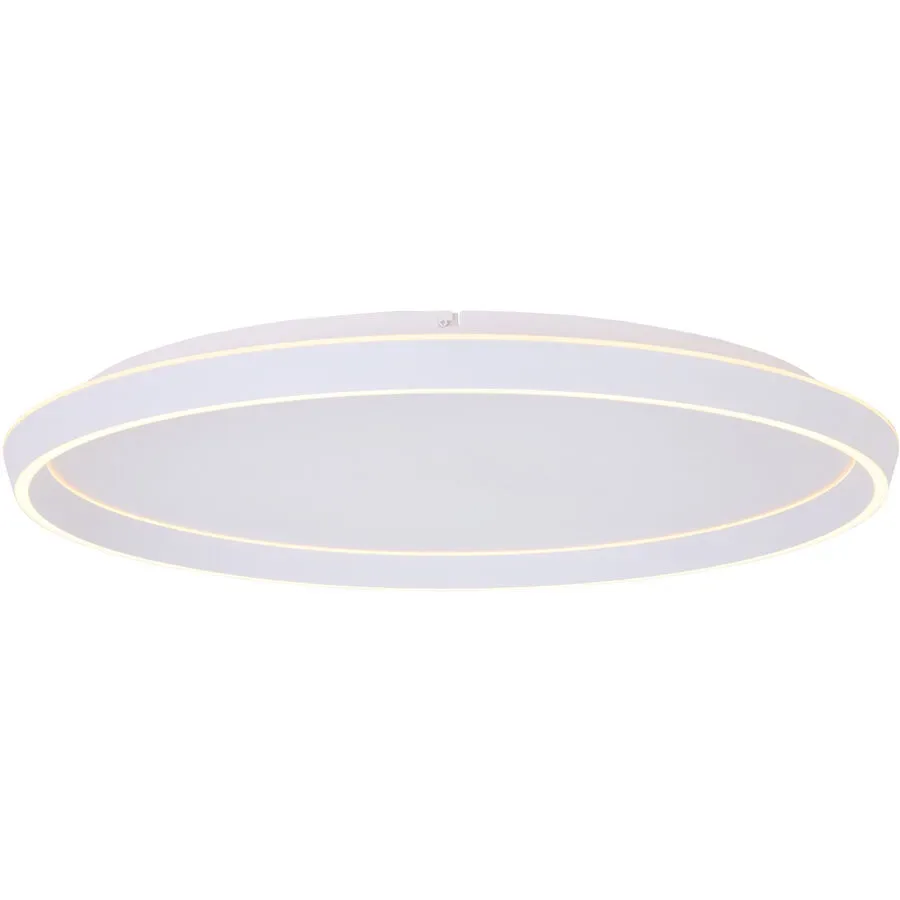 Deckenlampe Jade Aluminium/Kunststoff weiss matt Ø 82cm 2x40W LED - LED - Lichtfarbe: Warmweiss - Kaltes Tagesweiss - Deckenlampe- LED