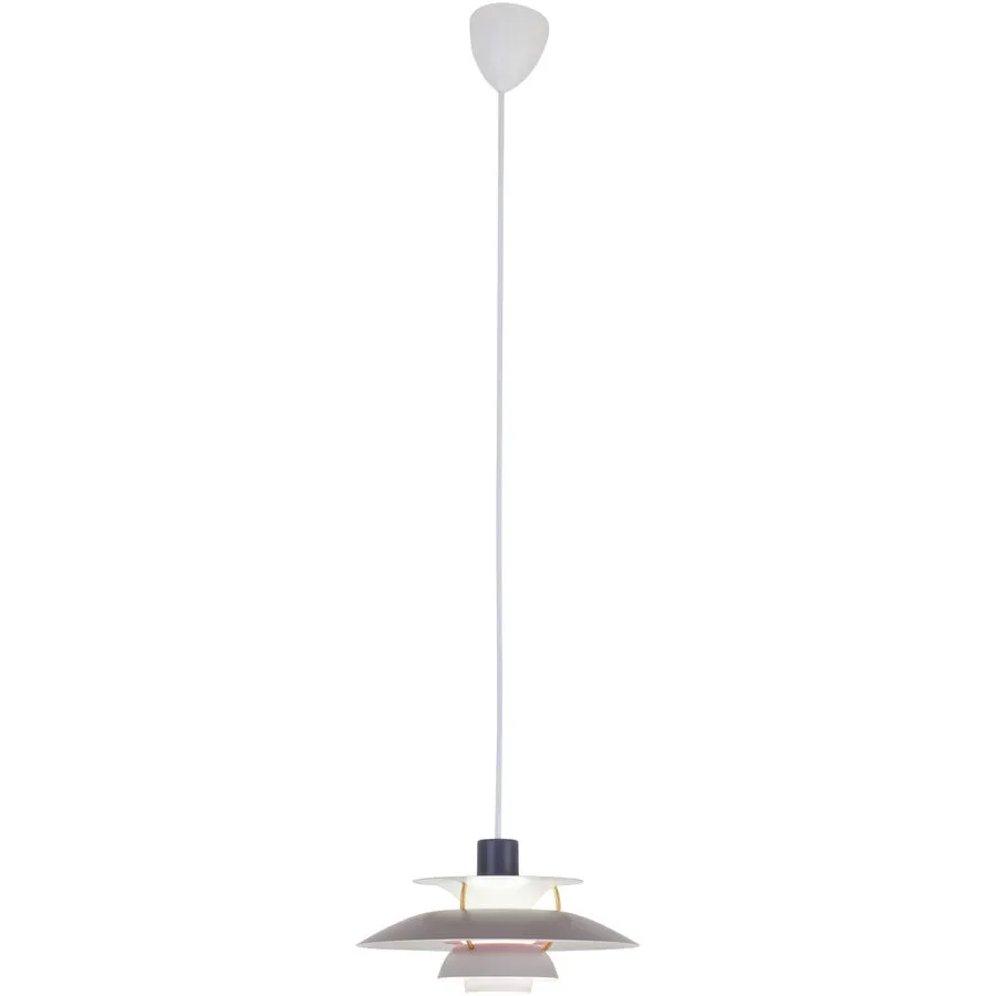 Louis poulsen Pendellampe PH 5 Mini Aluminium grau E14
