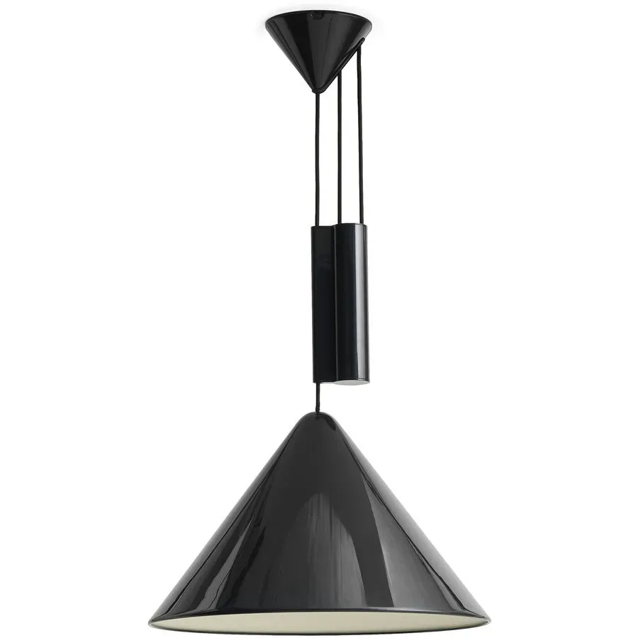 Designer-Pendellampe HAY Compass E27 schwarz D 16 cm - Designer-Pendellampe