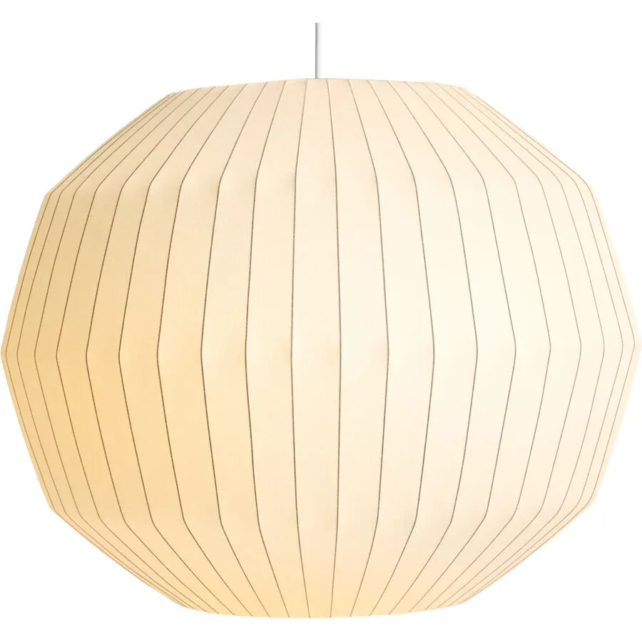 Designer-Pendellampe HAY Nelson Angled E27 D 56 cm - Farbe: Weiss - Material: Polymer - Designer-Pendellampe