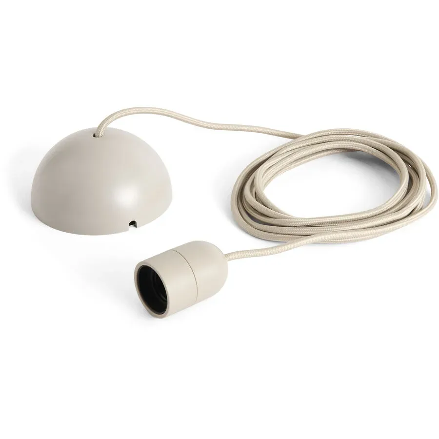 Designer-Pendellampenfassung HAY Common E27 beige - Farbe: beton grau - Lampenfassung