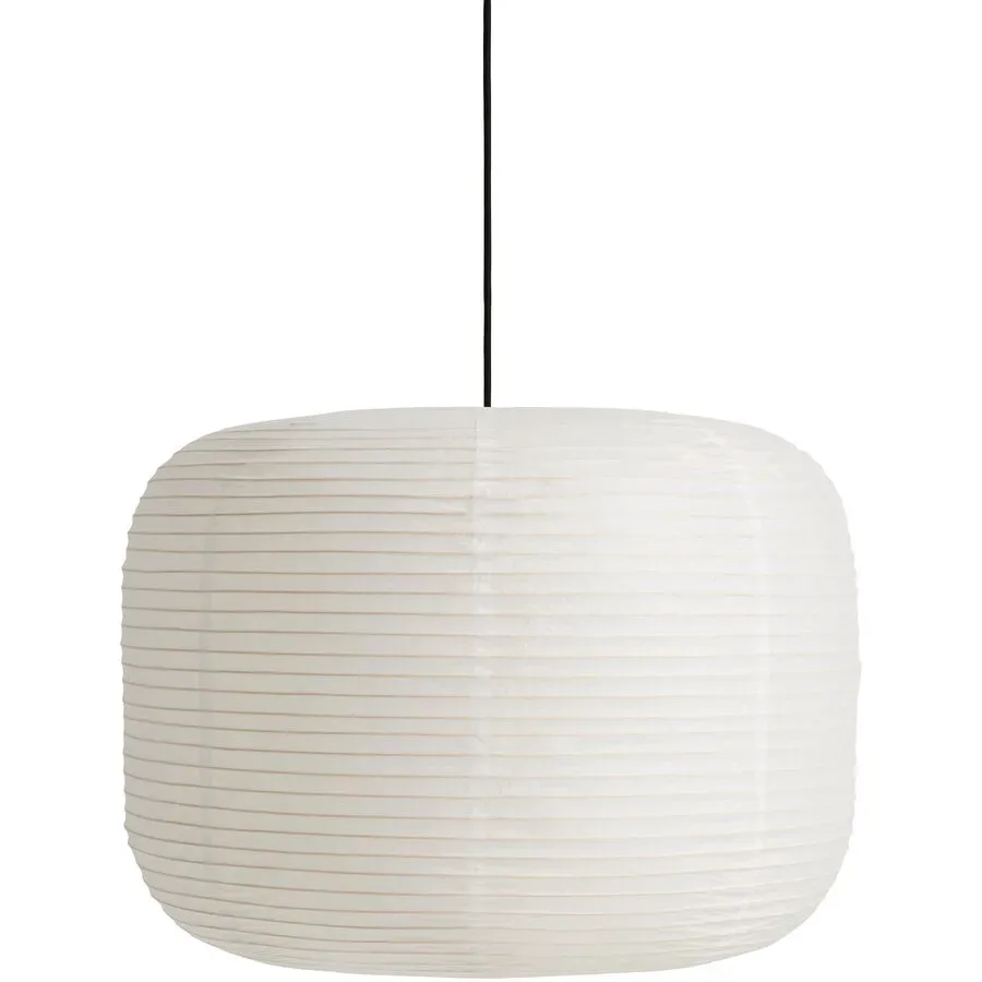 Designer-Pendellampe HAY Paper Shade Donut D 58 cm - Farbe: Weiss - Material: Papier - Designer-Pendellampe