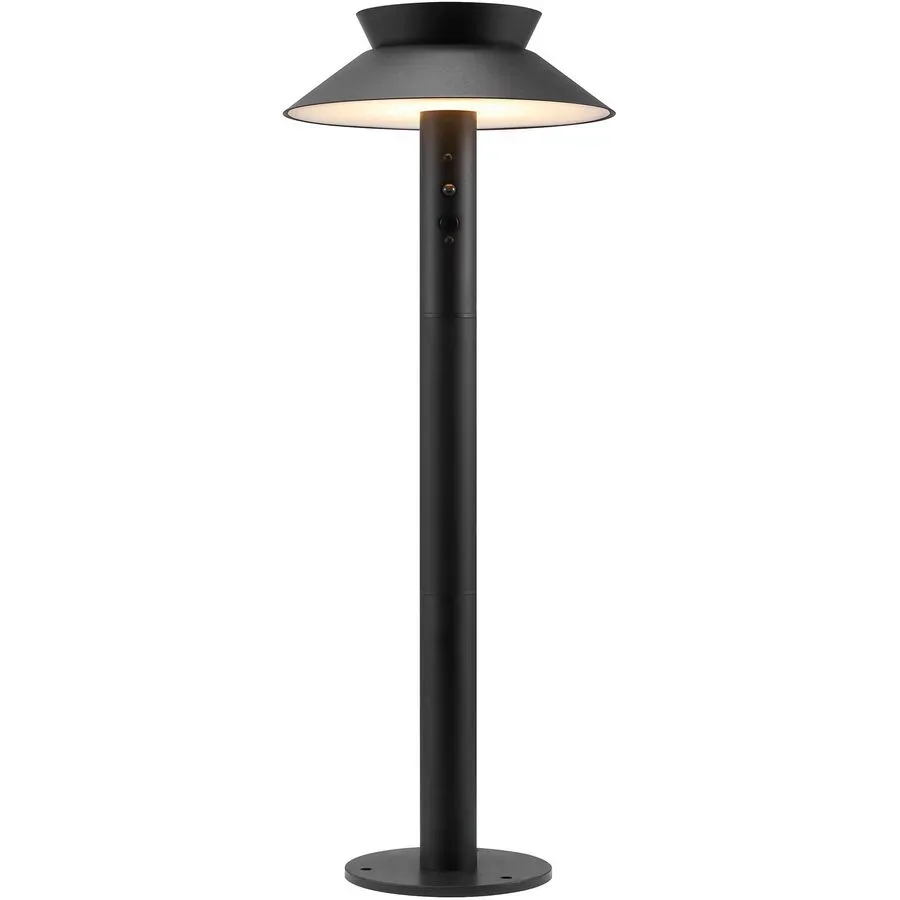 Solaraussenlampe Justina Metall schwarz - LED - Lichtfarbe: Warmweiss - Solaraussenlampe- LED Energiesparlampe