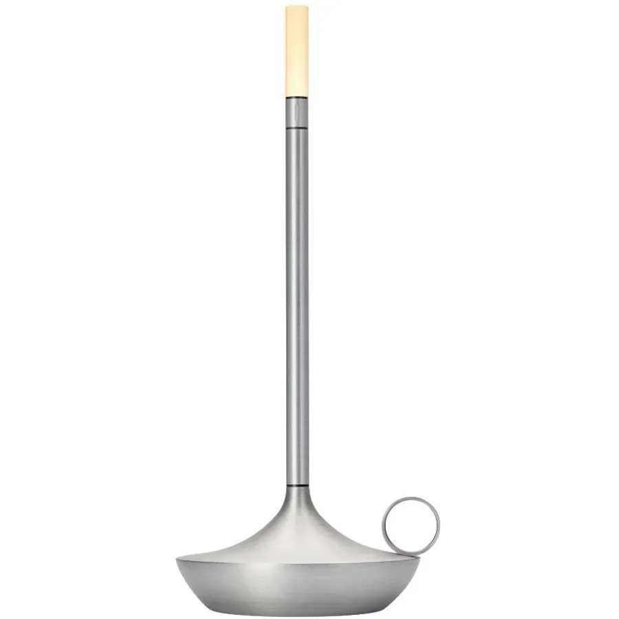 Graypants Tischlampe Wick Aluminium/Acryl H: 26cm - LED - Lichtfarbe: Warmweiss - Tischlampe