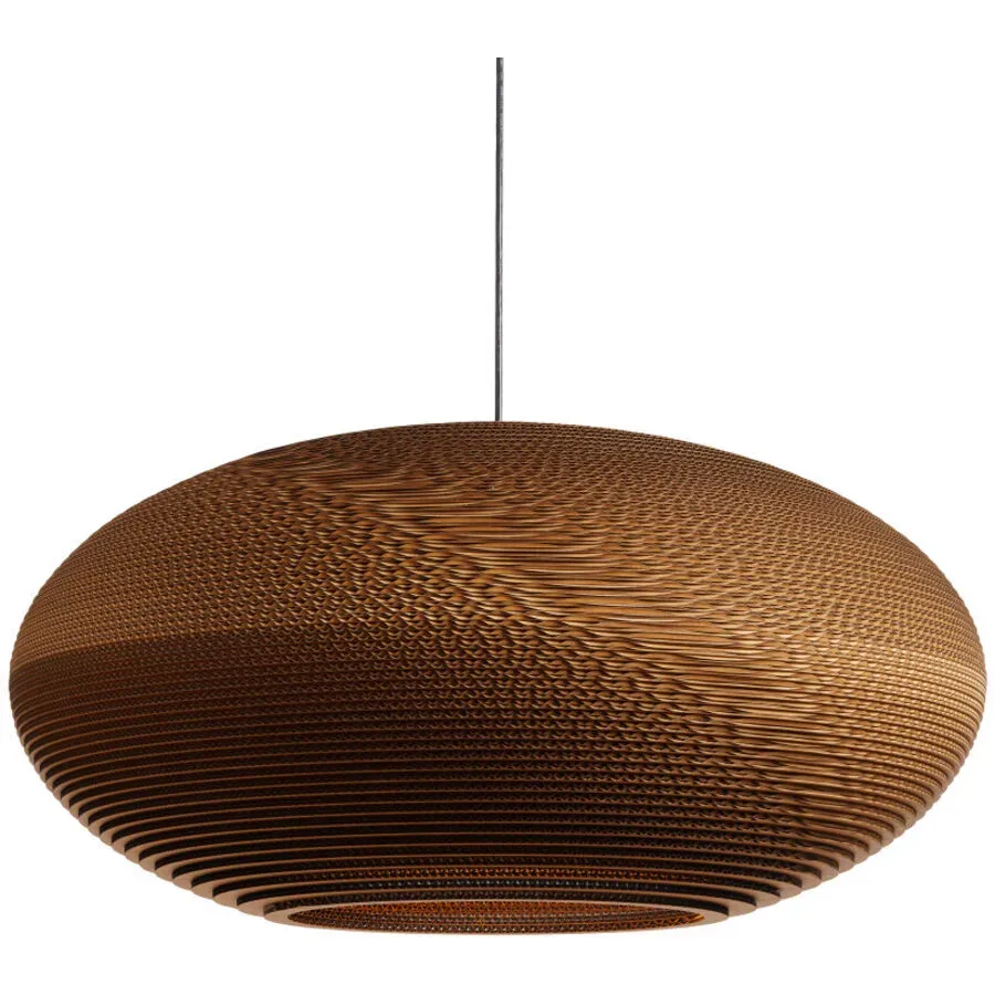Graypants Pendellampe Disc Braun Karton Ø 60cm E27 - Pendellampe
