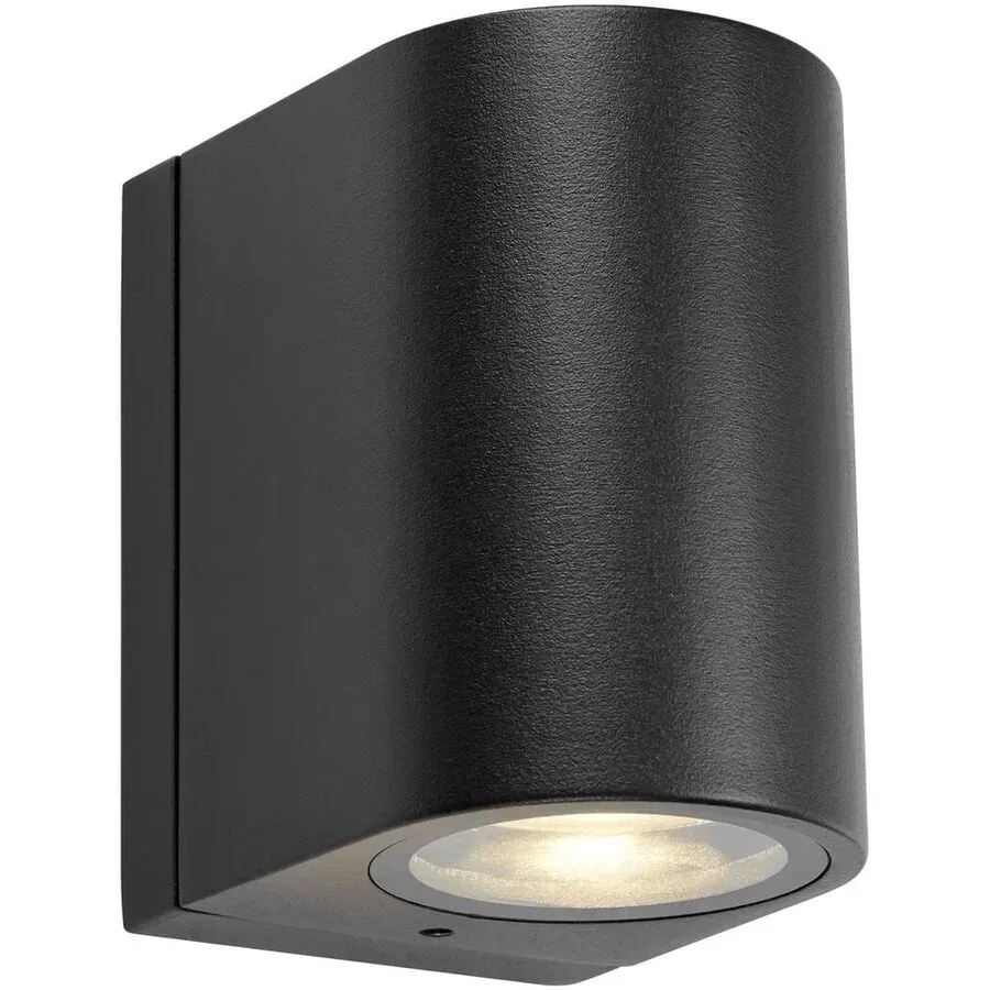 Wandlampe aussen Markslöjd Schwarz Aluminium Dimmbar B 9 cm IP65