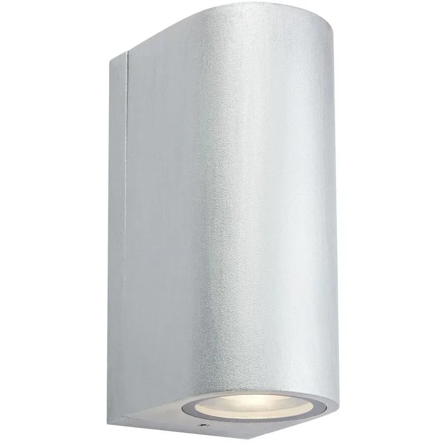 Wandlampe aussen Markslöjd Silber Aluminium Dimmbar B 9 cm IP65 2er Set