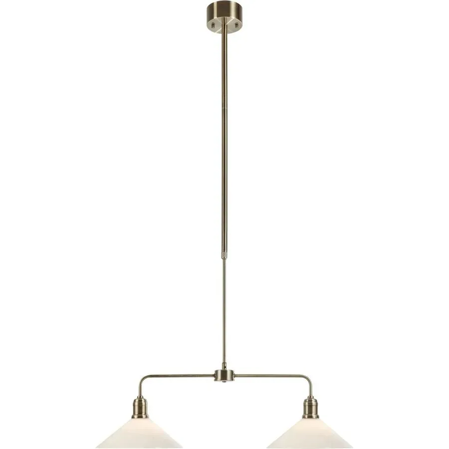 Pendellampe Markslöjd Weiss, Messing Eisen B 75 cm