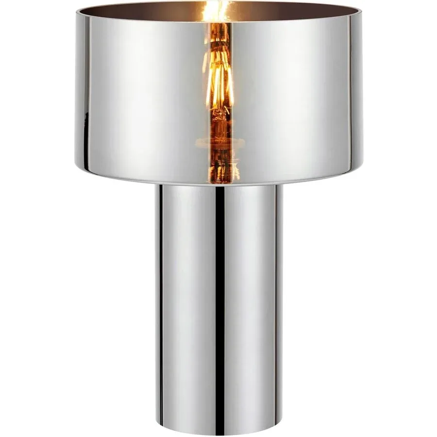 Tischlampe Markslöjd Chrom Glas H 32 cm