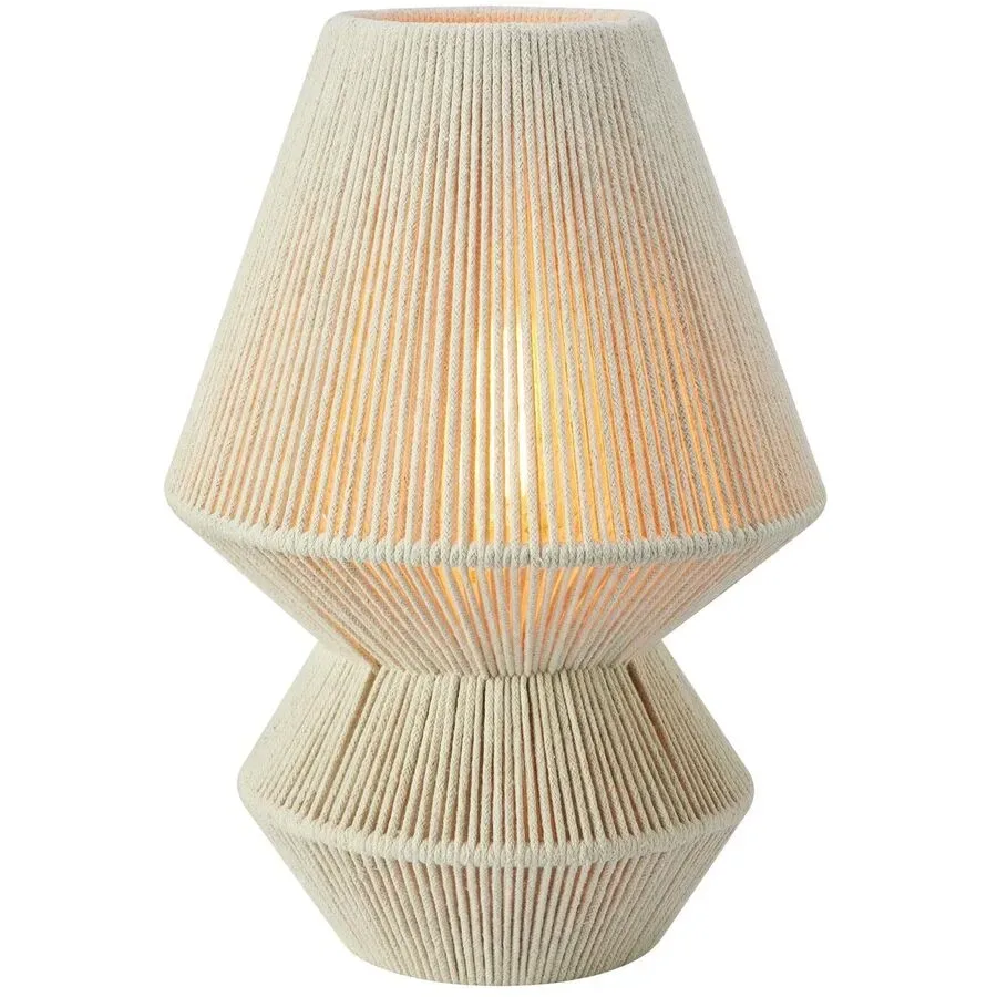 Tischlampe Markslöjd Beige Eisen/Baumwolle H 34 cm
