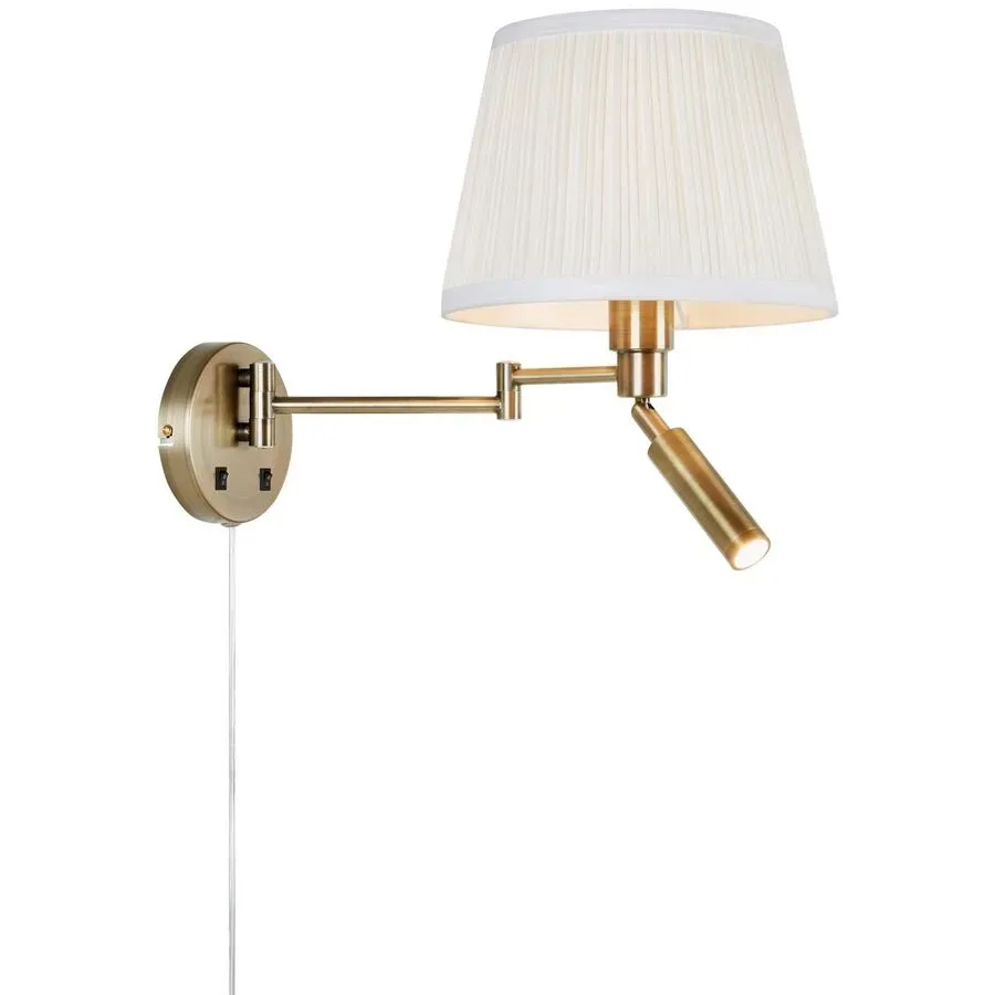 Wandlampe Markslöjd Beige Eisen/Stoff 170 lm B 25 cm