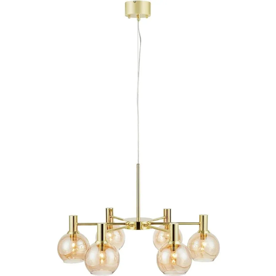 Pendellampe Markslöjd Messing Eisen/Glas B 75 cm