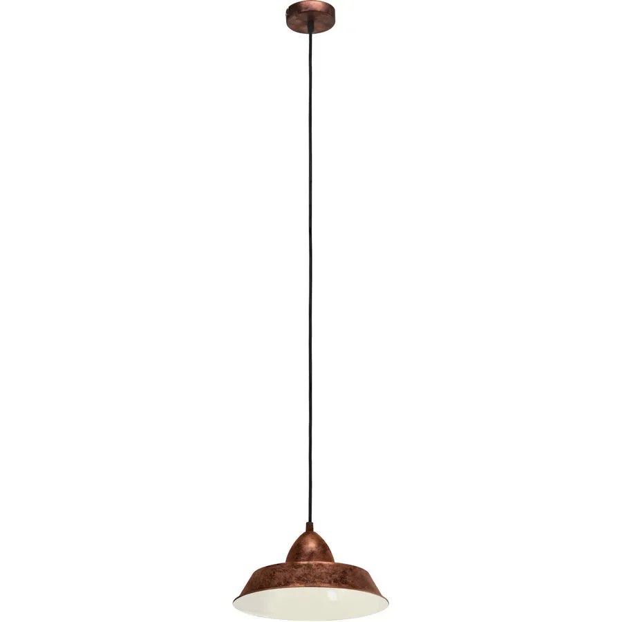 Eglo Pendellampe Auckland Kupfer Stahl 26 cm 110 cm - Farbe: kupfer antik - Pendellampe