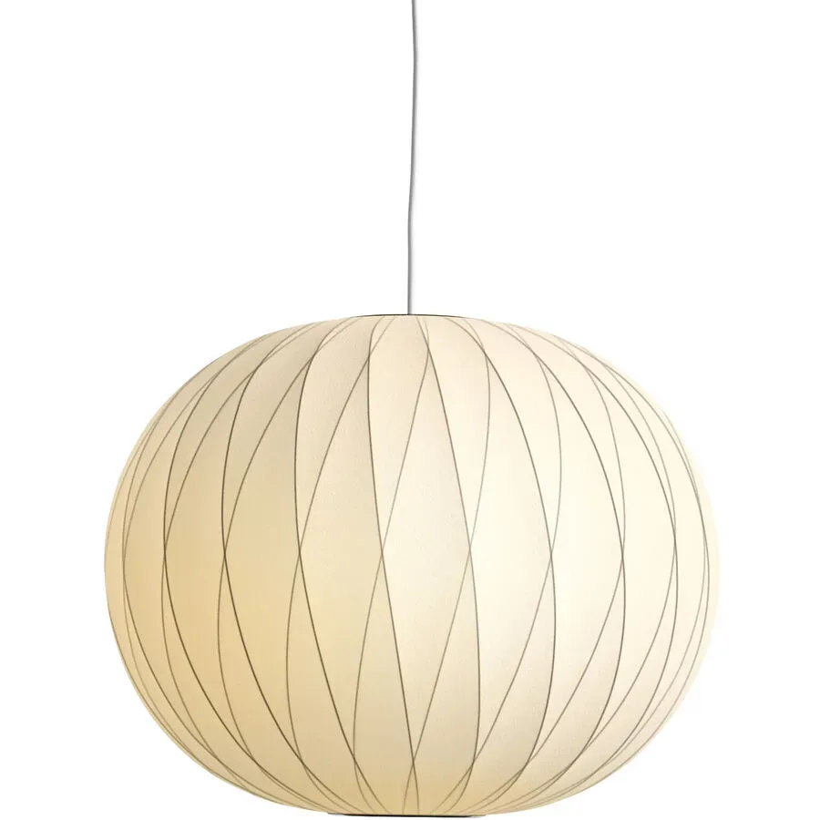HAY Pendellampe Nelson Ball Weiss Kunststoff 49 cm 40 cm - Farbe: offwhite - Material: Polymer - Pendellampe