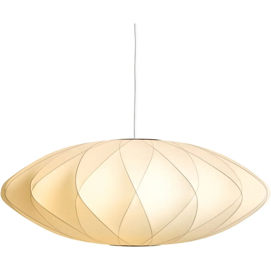 HAY Pendellampe Nelson Saucer Weiss Kunststoff 45 cm 15 cm - Farbe: offwhite - Material: Polymer - Pendellampe