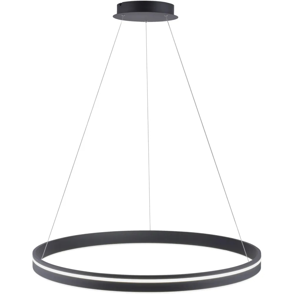 Pendellampe Q-Vito Bronze Eisen 59 cm 120 cm - Farbe: messing matt - LED - Lichtfarbe: Extra warmweiss - Tageslichtweiss - Pendellampe- LED