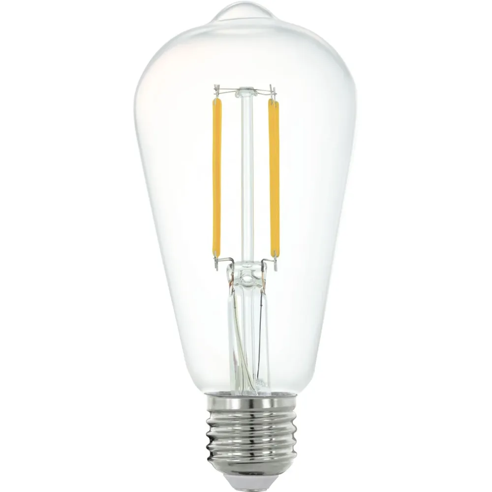 Eglo Leuchtmittel LEDE27 Glas E27 6 W - Farbe: Transparent - LED - Lichtfarbe: Extra warmweiss - Leuchtmittel- LED Leuchtmittel