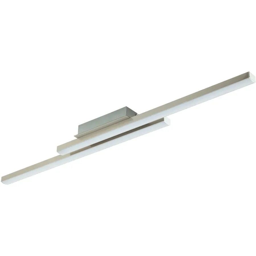 Eglo Deckenlampe Fraioli-Z Grau Aluminium 12 cm 6.5 cm - Farbe: Nickel matt - LED - Lichtfarbe: Extra warmweiss - Kaltes Tagesweiss - Deckenlampe- LED