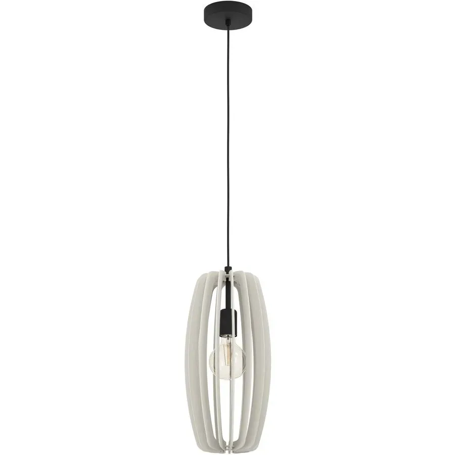 Eglo Pendellampe Bajazzara Schwarz Stahl 26 cm 110 cm - Pendellampe