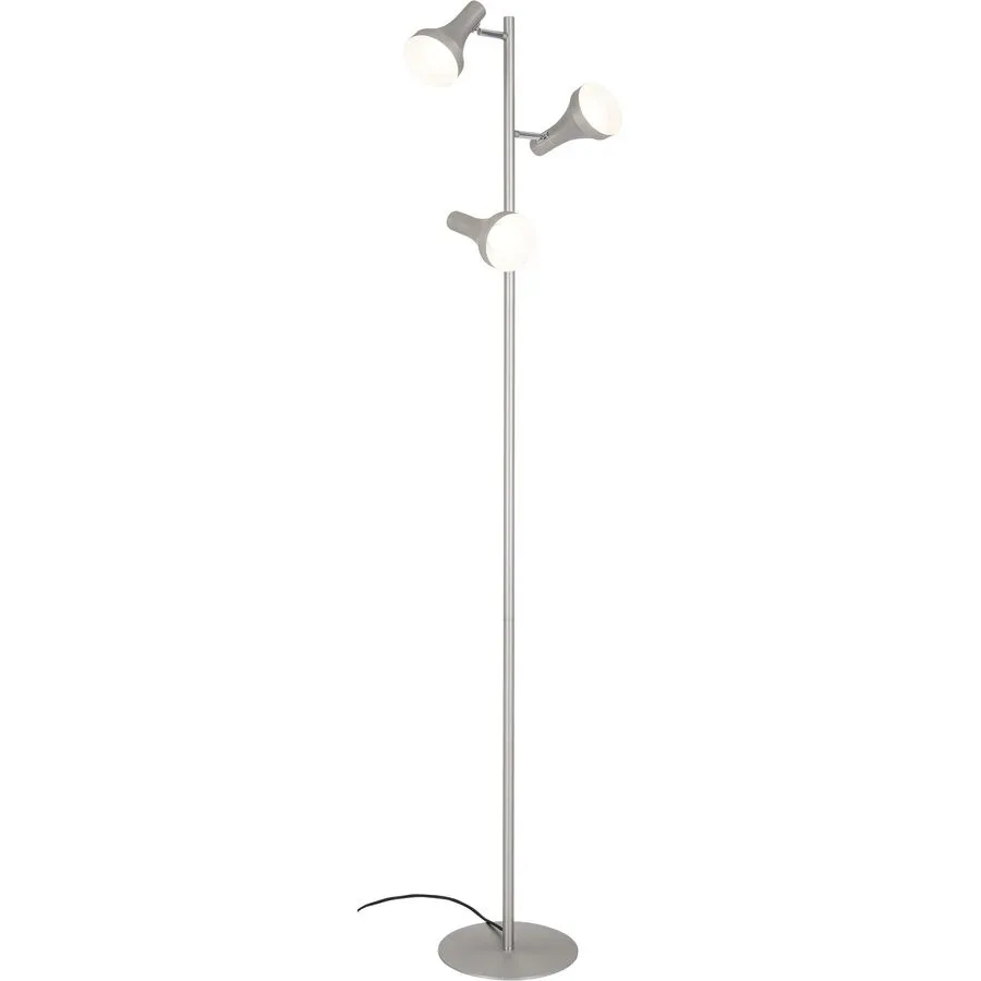 Stehlampe Dea Grau Metall 26 cm 160 cm - Stehlampe