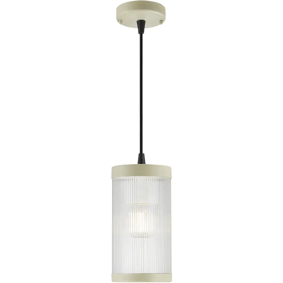 NORDLUX Aussenlampe Coupar Beige/Transparent Kunststoff 13 cm 25 cm - Farbe: Sand/Transparent - Material: PVC - Aussenlampe