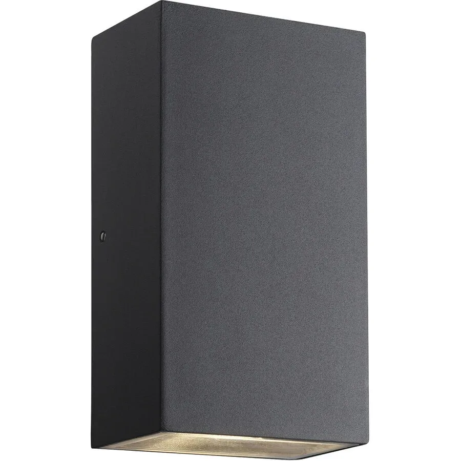 NORDLUX Wandlampe aussen Rold Schwarz Glas/Metall 9 cm 16 cm - LED - Lichtfarbe: Warmweiss - Material: Metall/Glas - Wandlampe aussen- LED