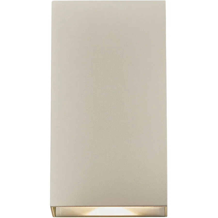 NORDLUX Wandlampe aussen Rold Gold/Weiss Glas/Metall 9 cm 16 cm - LED - Lichtfarbe: Warmweiss - Material: Metall/Glas - Wandlampe aussen- LED