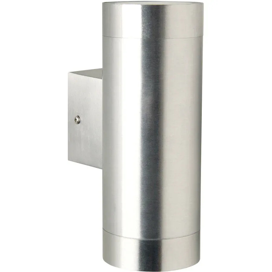 NORDLUX Wandlampe aussen Tin Silber Metall 7.6 cm 19 cm - Wandlampe aussen