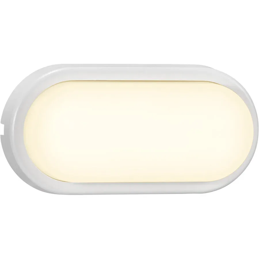NORDLUX Wandlampe aussen Cuba Weiss Kunststoff 10 cm 20.5 cm - LED - Lichtfarbe: Warmweiss - Material: PVC - Wandlampe aussen- LED Energiesparlampe