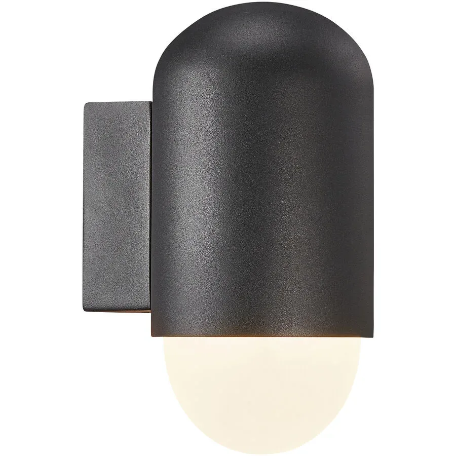 NORDLUX Wandlampe aussen Heka Schwarz Aluminium 10.6 cm 21.6 cm - Wandlampe aussen