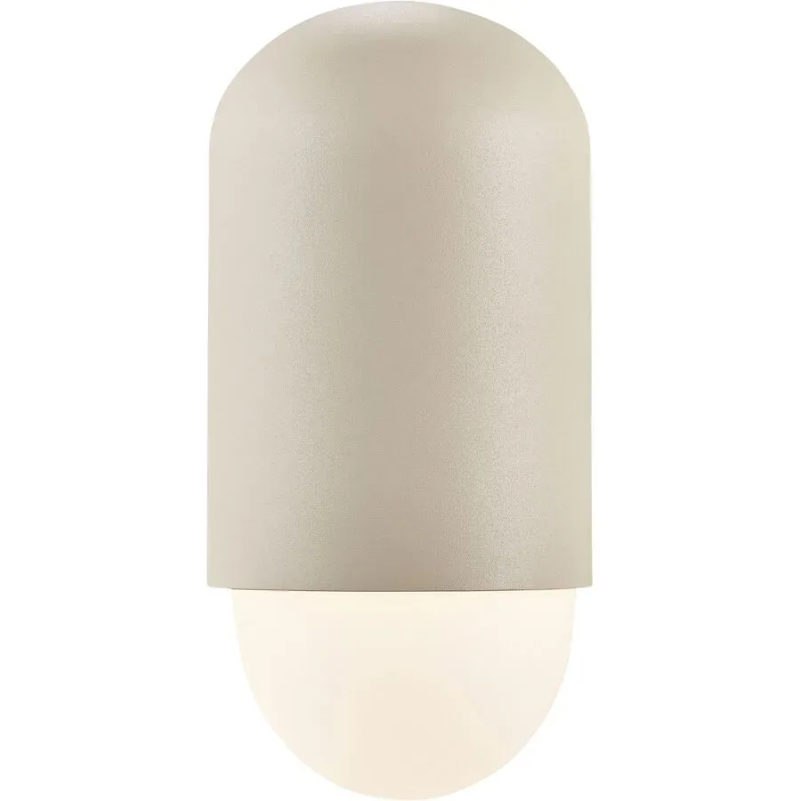 NORDLUX Wandlampe aussen Heka Beige Aluminium 10.6 cm 21.6 cm - Farbe: sand - Wandlampe aussen
