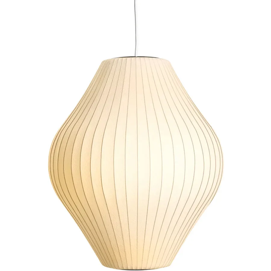 HAY Pendellampe Nelson Pear Weiss Metall 43 cm 48 cm - Farbe: Off-white - Pendellampe